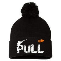 Clay Skeet Pigeon Shooting Pull Clay Bird Hunter Sports Pom Pom 12in Knit Beanie