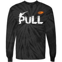 Clay Skeet Pigeon Shooting Pull Clay Bird Hunter Sports Tie-Dye Long Sleeve Shirt