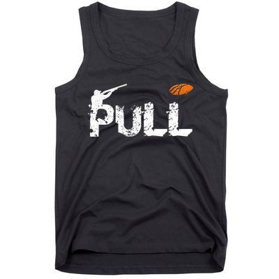 Clay Skeet Pigeon Shooting Pull Clay Bird Hunter Sports Tank Top