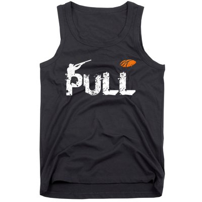 Clay Skeet Pigeon Shooting Pull Clay Bird Hunter Sports Tank Top