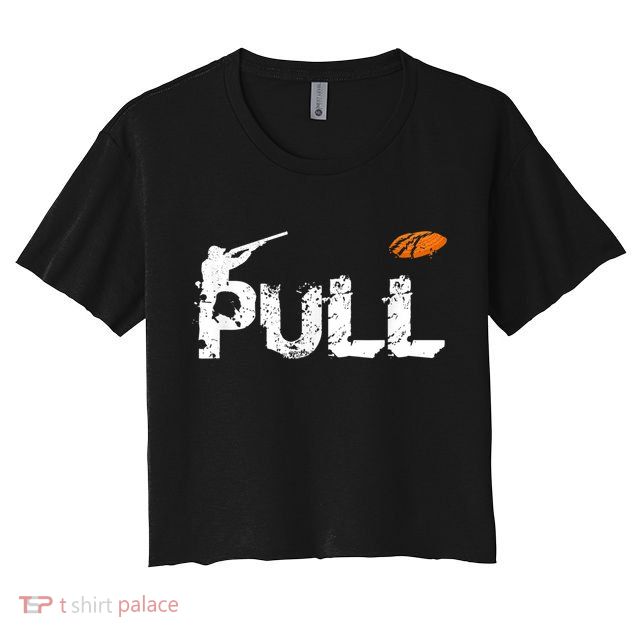 Clay Skeet Pigeon Shooting Pull Clay Bird Hunter Sports Crop Top