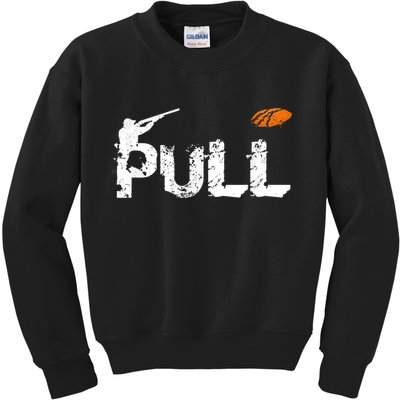 Clay Skeet Pigeon Shooting Pull Clay Bird Hunter Sports Kids Sweatshirt