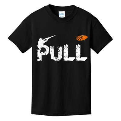 Clay Skeet Pigeon Shooting Pull Clay Bird Hunter Sports Kids T-Shirt