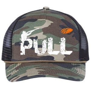 Clay Skeet Pigeon Shooting Pull Clay Bird Hunter Sports Retro Rope Trucker Hat Cap