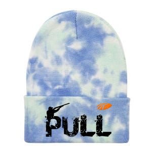 Clay Skeet Pigeon Shooting Pull Clay Bird Hunter Sports Tie Dye 12in Knit Beanie