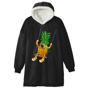 Cute Swinging Pineapple Swinger Hooded Wearable Blanket