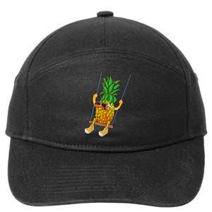 Cute Swinging Pineapple Swinger 7-Panel Snapback Hat