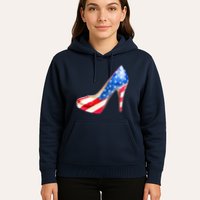 Cute Sparkly Patriotic American Usa Flag Heels Shoes Hoodie