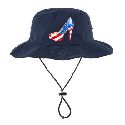 Cute Sparkly Patriotic American Usa Flag Heels Shoes Legacy Cool Fit Booney Bucket Hat