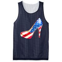 Cute Sparkly Patriotic American Usa Flag Heels Shoes Mesh Reversible Basketball Jersey Tank