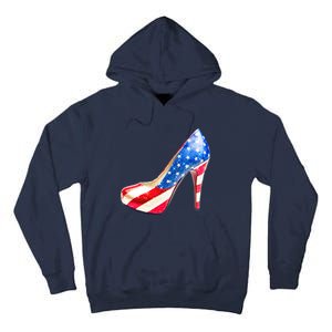 Cute Sparkly Patriotic American Usa Flag Heels Shoes Tall Hoodie