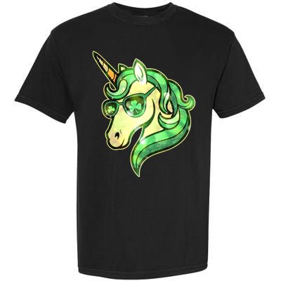 Cool St Patricks Day Lucky Shamrock Clover Unicorn Garment-Dyed Heavyweight T-Shirt