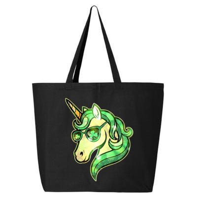 Cool St Patricks Day Lucky Shamrock Clover Unicorn 25L Jumbo Tote