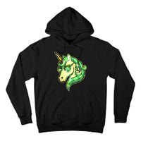 Cool St Patricks Day Lucky Shamrock Clover Unicorn Tall Hoodie