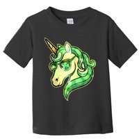 Cool St Patricks Day Lucky Shamrock Clover Unicorn Toddler T-Shirt