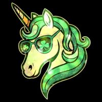 Cool St Patricks Day Lucky Shamrock Clover Unicorn Wool Snapback Cap