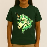 Cool St Patricks Day Lucky Shamrock Clover Unicorn T-Shirt