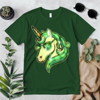 Cool St Patricks Day Lucky Shamrock Clover Unicorn Premium T-Shirt