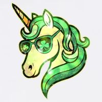 Cool St Patricks Day Lucky Shamrock Clover Unicorn Garment-Dyed Sweatshirt