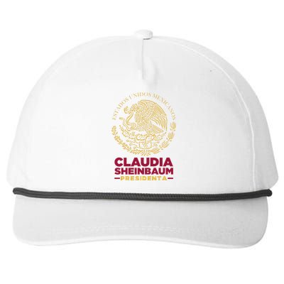 Claudia Sheinbaum Presidenta 2024 Mexico Escudo Eleccion Snapback Five-Panel Rope Hat