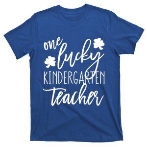 Cute St Patricks Day One Lucky Kindergarten Teacher Gift T-Shirt