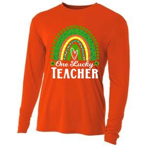 Cute St Patrick’s Teacher 1 Lucky Teacher St Patrick’s Day Gift Cooling Performance Long Sleeve Crew