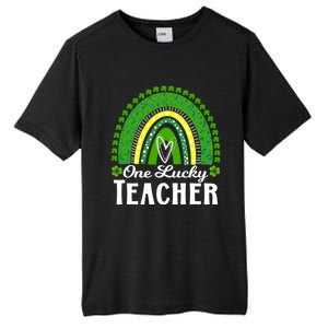 Cute St Patrick’s Teacher 1 Lucky Teacher St Patrick’s Day Gift Tall Fusion ChromaSoft Performance T-Shirt