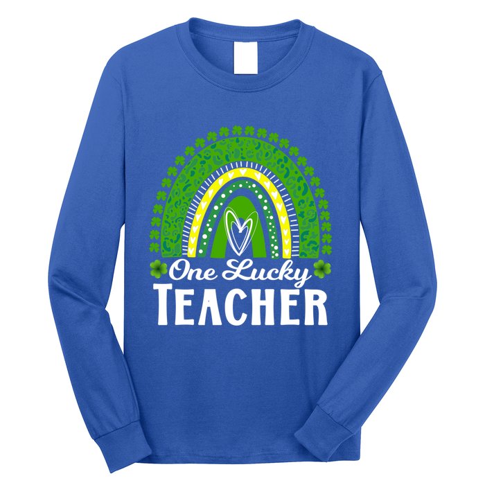 Cute St Patrick’s Teacher 1 Lucky Teacher St Patrick’s Day Gift Long Sleeve Shirt