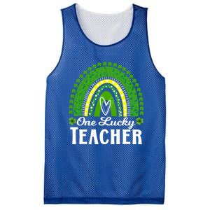 Cute St Patrick’s Teacher 1 Lucky Teacher St Patrick’s Day Gift Mesh Reversible Basketball Jersey Tank