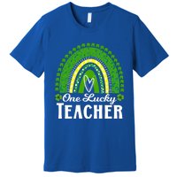 Cute St Patrick’s Teacher 1 Lucky Teacher St Patrick’s Day Gift Premium T-Shirt