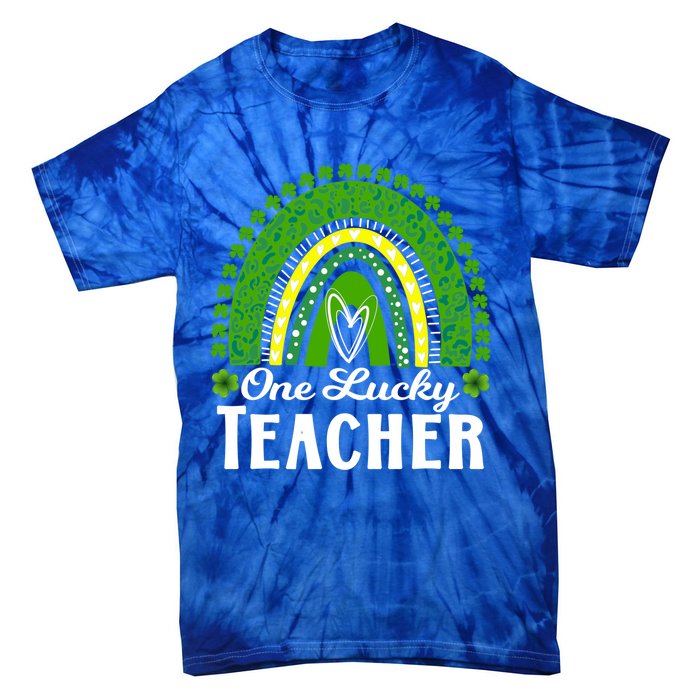 Cute St Patrick’s Teacher 1 Lucky Teacher St Patrick’s Day Gift Tie-Dye T-Shirt