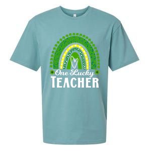 Cute St Patrick’s Teacher 1 Lucky Teacher St Patrick’s Day Gift Sueded Cloud Jersey T-Shirt