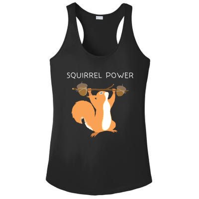 Cute Squirrel Power Ladies PosiCharge Competitor Racerback Tank