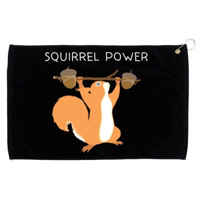 Cute Squirrel Power Grommeted Golf Towel