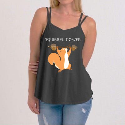 Cute Squirrel Power Women's Strappy Tank