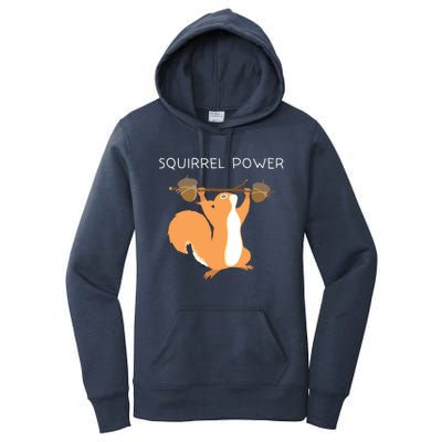 Cute Squirrel Power Women's Pullover Hoodie