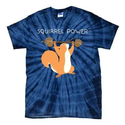 Cute Squirrel Power Tie-Dye T-Shirt