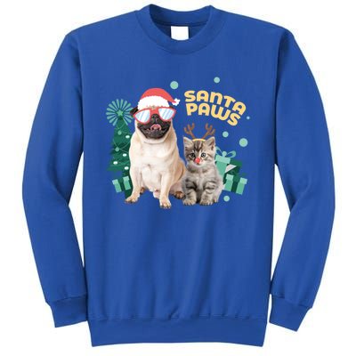 Christmas Santa Paws Gift Sweatshirt