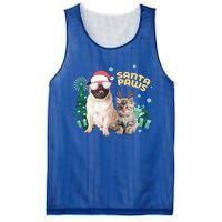 Christmas Santa Paws Gift Mesh Reversible Basketball Jersey Tank