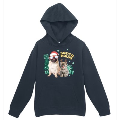 Christmas Santa Paws Gift Urban Pullover Hoodie