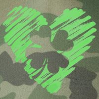 Cute St Patrick's Day Scribble Shamrock Heart Legacy Tie Dye Trucker Hat