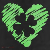 Cute St Patrick's Day Scribble Shamrock Heart 11oz C Handle Ceramic Mug