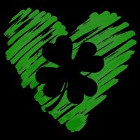 Cute St Patrick's Day Scribble Shamrock Heart 16oz Travel Tumbler