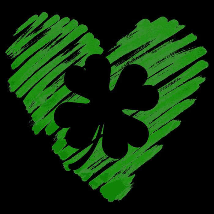 Cute St Patrick's Day Scribble Shamrock Heart 16oz Travel Tumbler