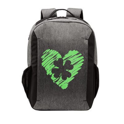 Cute St Patrick's Day Scribble Shamrock Heart Vector Backpack
