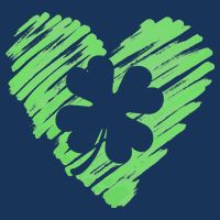 Cute St Patrick's Day Scribble Shamrock Heart Infant Baby Jersey Bodysuit