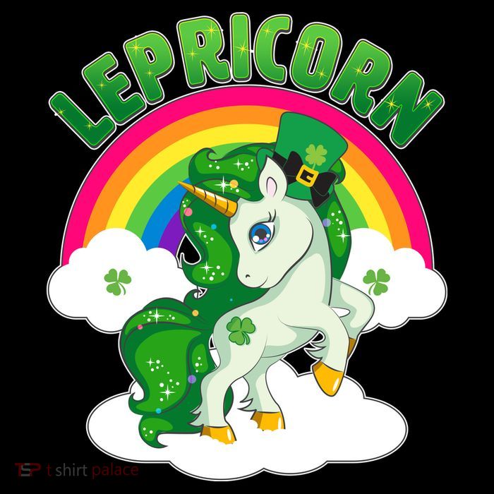 Cute St Patricks Day Rainbow Lepricorn Unicorn Leprechaun Tall T-Shirt