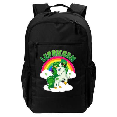 Cute St Patricks Day Rainbow Lepricorn Unicorn Leprechaun Backpack