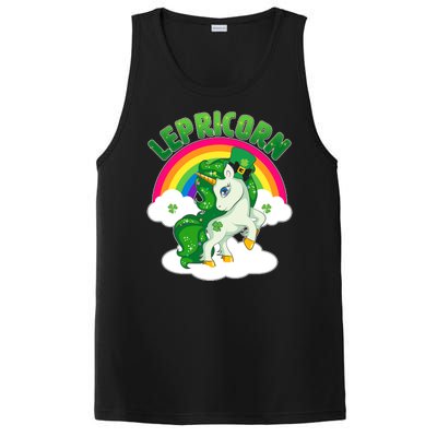 Cute St Patricks Day Rainbow Lepricorn Unicorn Leprechaun PosiCharge Competitor Tank