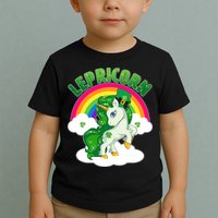 Cute St Patricks Day Rainbow Lepricorn Unicorn Leprechaun Toddler T-Shirt